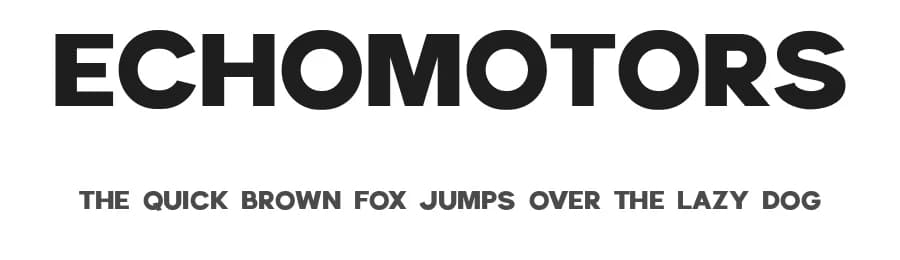 Echomotors by Runsell Studio — Sans Serif Font