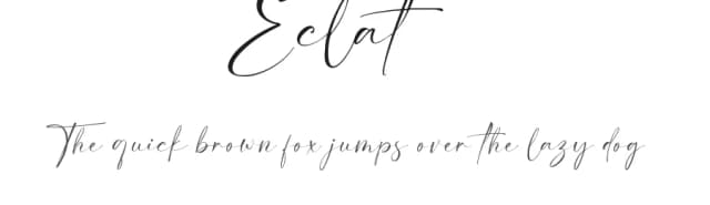 Eclat by Febryl Arully — Script Handwritten Font