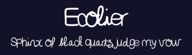 Ecolier by Gaelleing — Script Handwritten Font — thumbnail 2