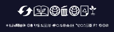 Ecology by Woodcutter — Dingbats Font — thumbnail 2