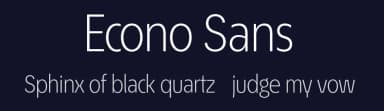 Econo Sans by ingoFonts — Sans Serif Font — thumbnail 2