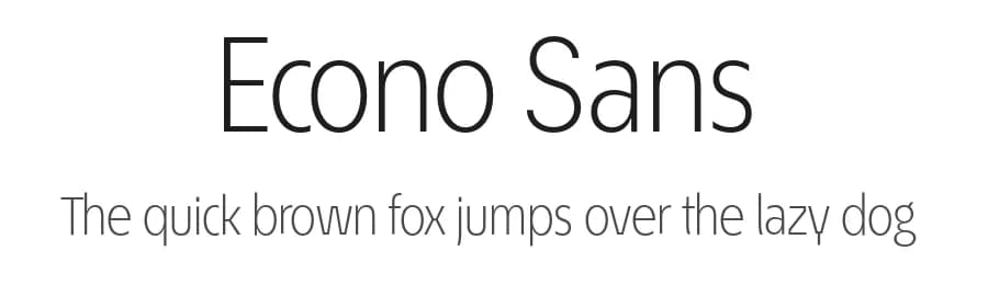 Econo Sans by ingoFonts — Sans Serif Font