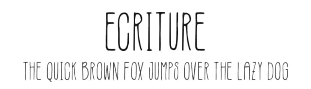 Ecriture by Garisman Studio — Script Handwritten Font