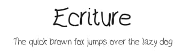 Ecriture by Gaelleing — Script Handwritten Font — thumbnail 1