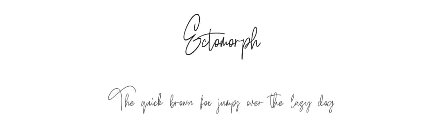 Ectomorph by Vunira Design — Script Handwritten Font