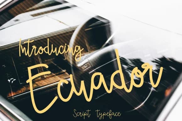 Ecuador Font by ed.creative — Script Handwritten Font