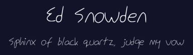 Ed Snowden by Behö — Script Handwritten Font — thumbnail 2