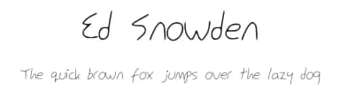 Ed Snowden by Behö — Script Handwritten Font — thumbnail 1