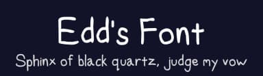 Edd's Font by Edd Gould — Script Handwritten Font — thumbnail 2
