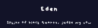 Eden by pouwty — Script Handwritten Font — thumbnail 2