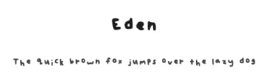 Eden by pouwty — Script Handwritten Font — thumbnail 1