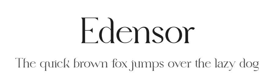 Edensor by FactoryType — Serif Font