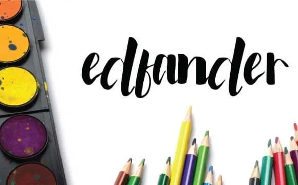 Edfander Font by goodigital — Script Handwritten Font
