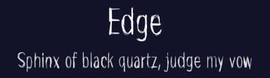 Edge by Juha Korhonen — Script Handwritten Font — thumbnail 2
