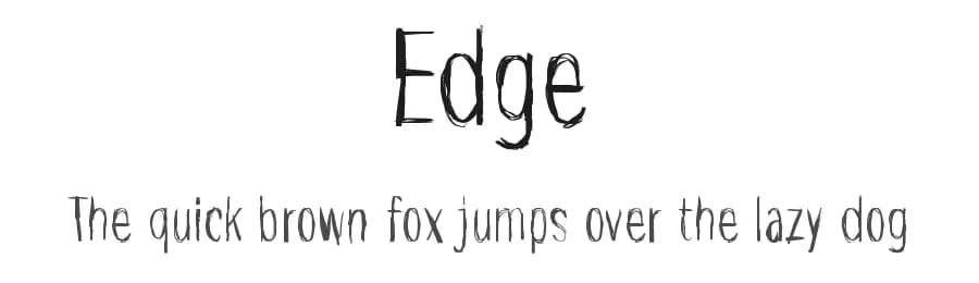 Edge by Juha Korhonen — Script Handwritten Font