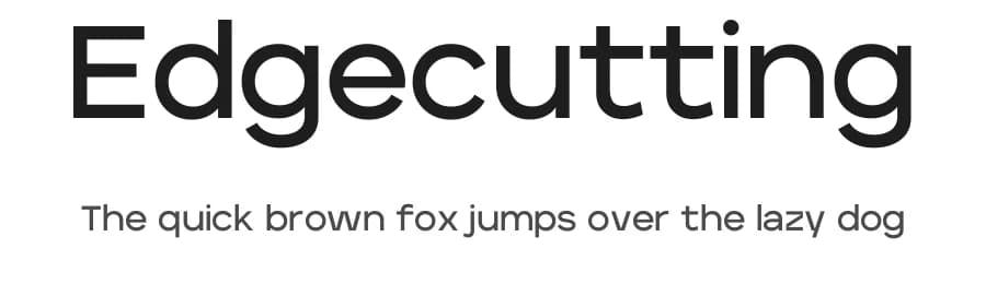Edgecutting by RandomMaerks — Sans Serif Font
