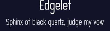 Edgelet by funkierFUNK — Sans Serif Font — thumbnail 2