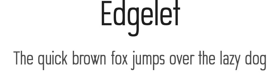 Edgelet by funkierFUNK — Sans Serif Font
