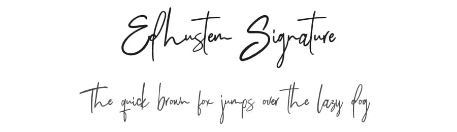 Edhustem Signature by Tebaltipis Studio — Script Handwritten Font