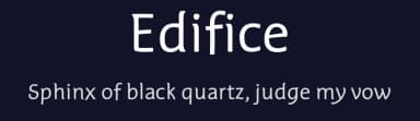 Edifice by Dimitri Castrique — Sans Serif Font — thumbnail 2