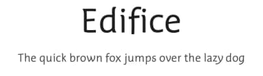 Edifice by Dimitri Castrique — Sans Serif Font — thumbnail 1