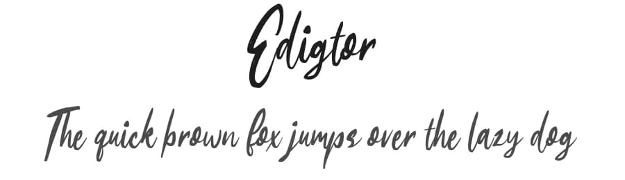 Edigtor by Colative Studio — Script Handwritten Font