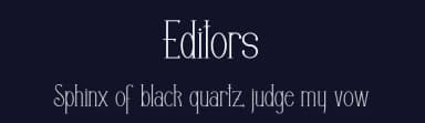 Editors by Dan Marian Sabanovici — Serif Font — thumbnail 2
