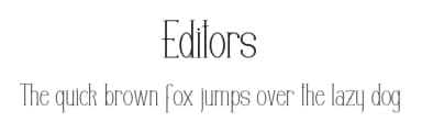 Editors by Dan Marian Sabanovici — Serif Font — thumbnail 1
