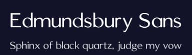 Edmundsbury Sans by Steve Gardner — Sans Serif Font — thumbnail 2