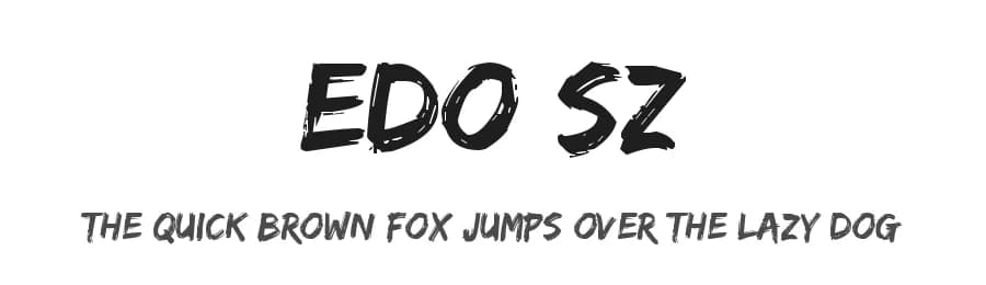 Edo SZ by Vic Fieger — Script Handwritten Font — preview 1
