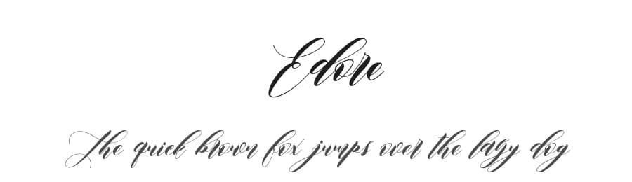 Edore by Muhammad Akbar — Script Handwritten Font