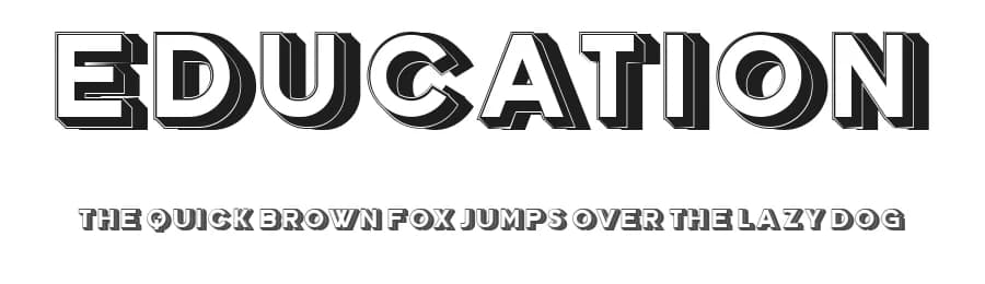 Education by Vladimir Nikolic — Sans Serif Font