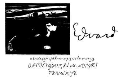 Edvard Font by juliabausenhardt — Script Handwritten Font — thumbnail 2