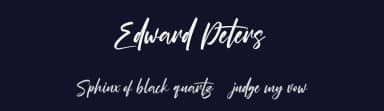 Edward Peters by Maulana Creative — Script Handwritten Font — thumbnail 2