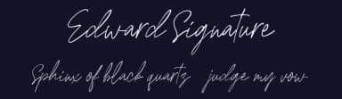 Edward Signature by Creatype Studio — Script Handwritten Font — thumbnail 2