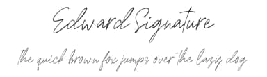 Edward Signature by Creatype Studio — Script Handwritten Font — thumbnail 1