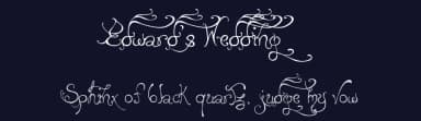 Edward's Wedding by Albertine Nerevan — Script Handwritten Font — thumbnail 2