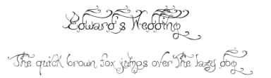 Edward's Wedding by Albertine Nerevan — Script Handwritten Font — thumbnail 1