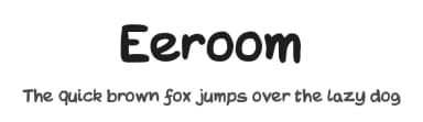 Eeroom by Bud White — Script Handwritten Font — thumbnail 1