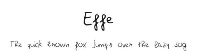 Effe by Maria Felicia — Script Handwritten Font