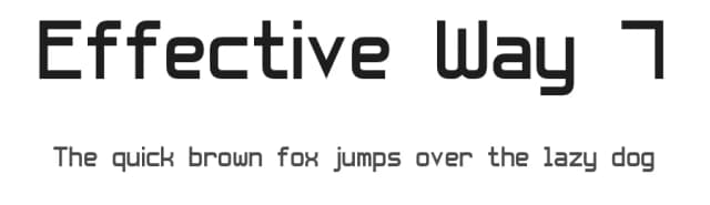 Effective Way 7 by Style-7 — Sans Serif Font