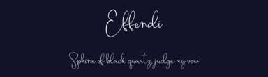 Effendi by NJ Studio — Script Handwritten Font — thumbnail 2