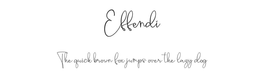 Effendi by NJ Studio — Script Handwritten Font
