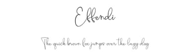 Effendi by NJ Studio — Script Handwritten Font — thumbnail 1