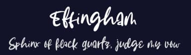 Effingham by AZ Std — Script Handwritten Font — thumbnail 2