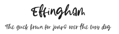 Effingham by AZ Std — Script Handwritten Font — thumbnail 1