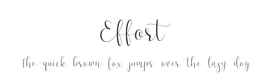 Effort by Dharmas Foundry — Script Handwritten Font