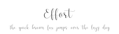 Effort by Dharmas Foundry — Script Handwritten Font — thumbnail 1