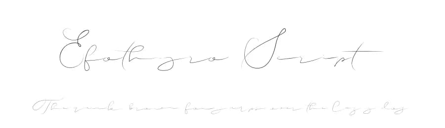 Efothyro Script by Khaiuns — Script Handwritten Font