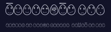 Eggfaces TFB by zanatlija — Dingbats Font — thumbnail 2